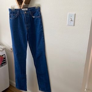 Reformation High Waisted Straight Jeans Size 26